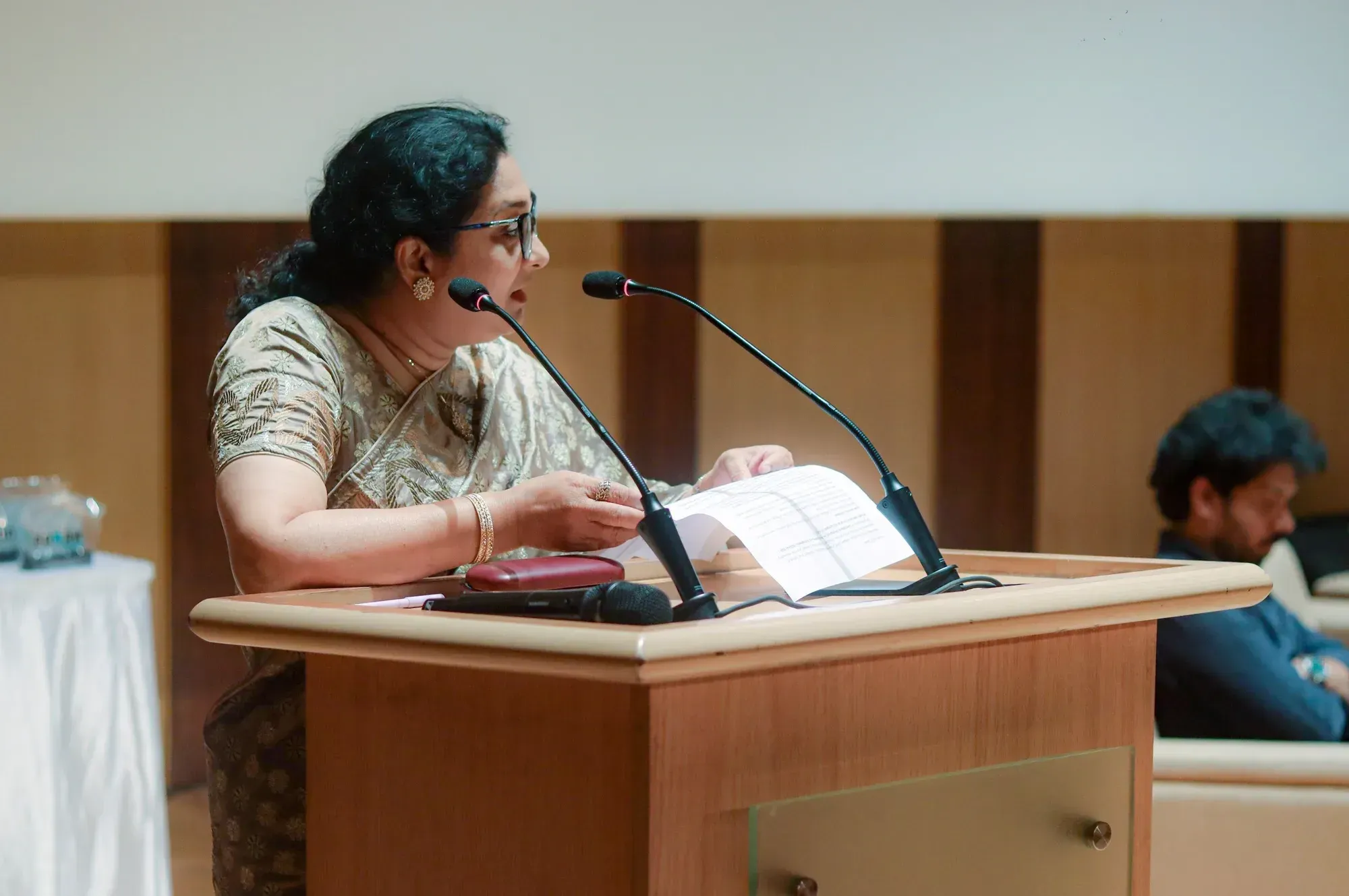 Dr. Rifat Ara Rouf, Head of the Department of Physical Sciences, addressing the participants.