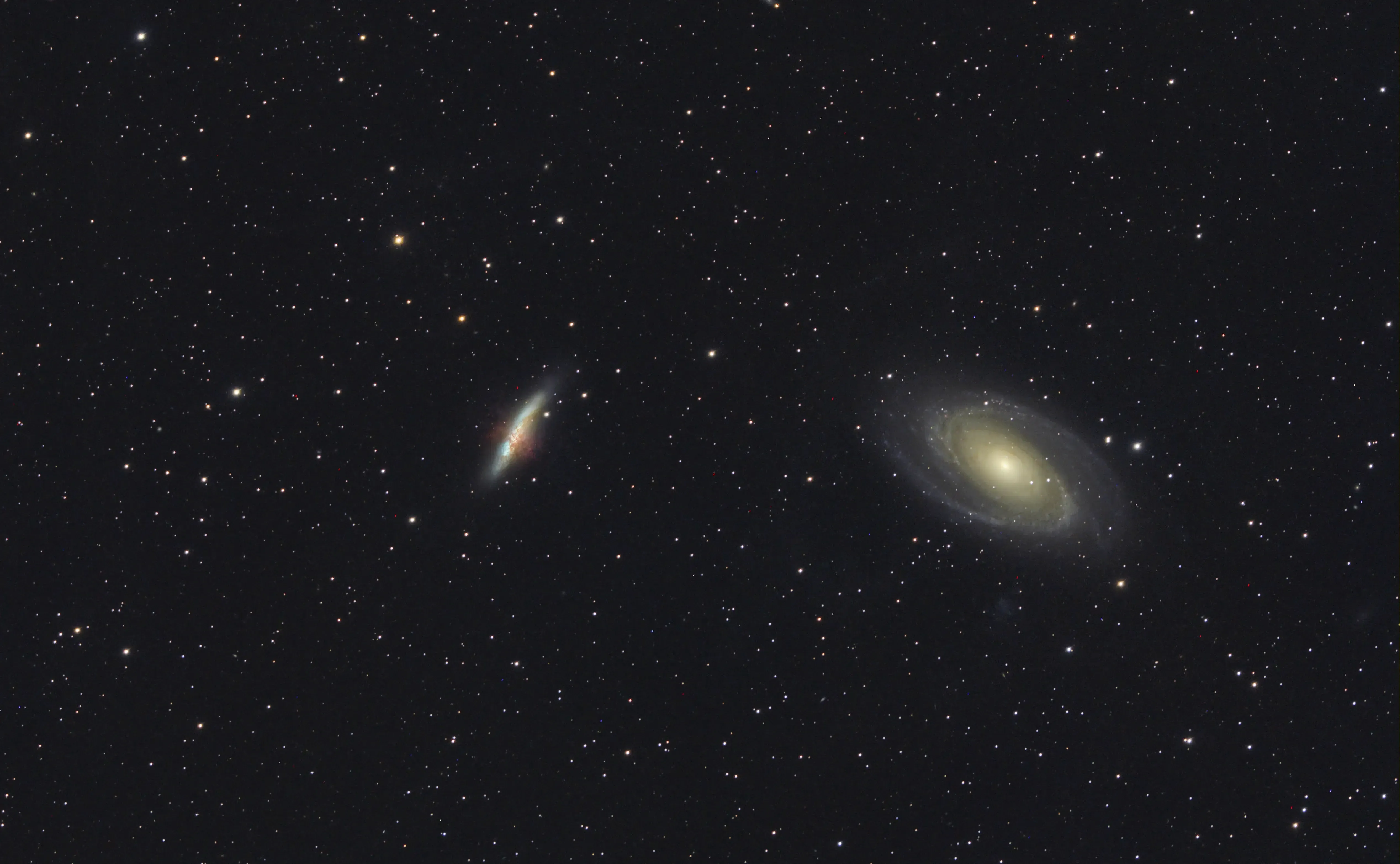 Bode's Galaxy (M81) and the Cigar Galaxy (M82)