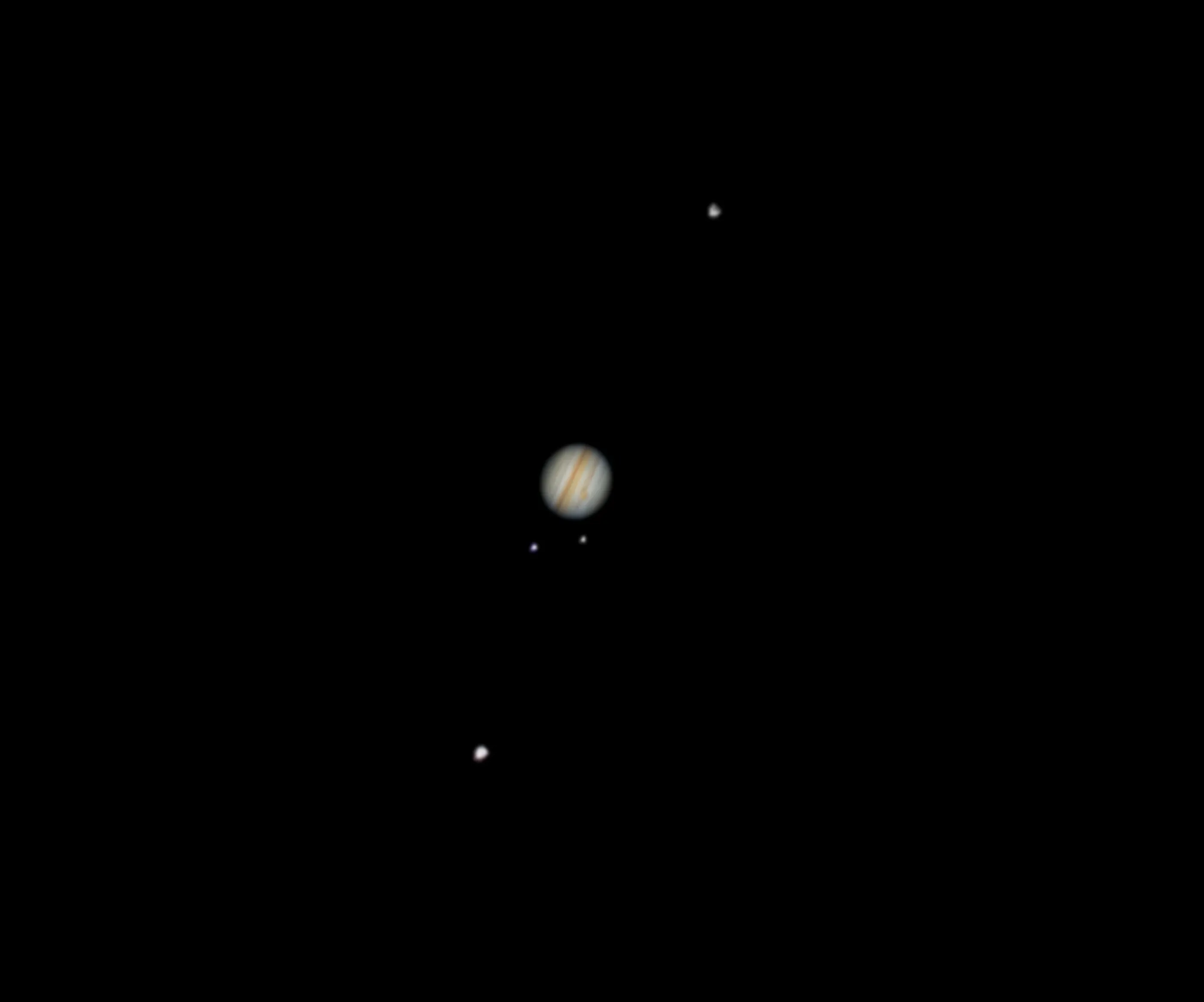 Jupiter and its Galilean moons