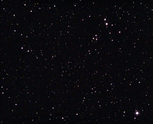 an image Owl cluster in the starry sky captured by an astrophotographer with telescope