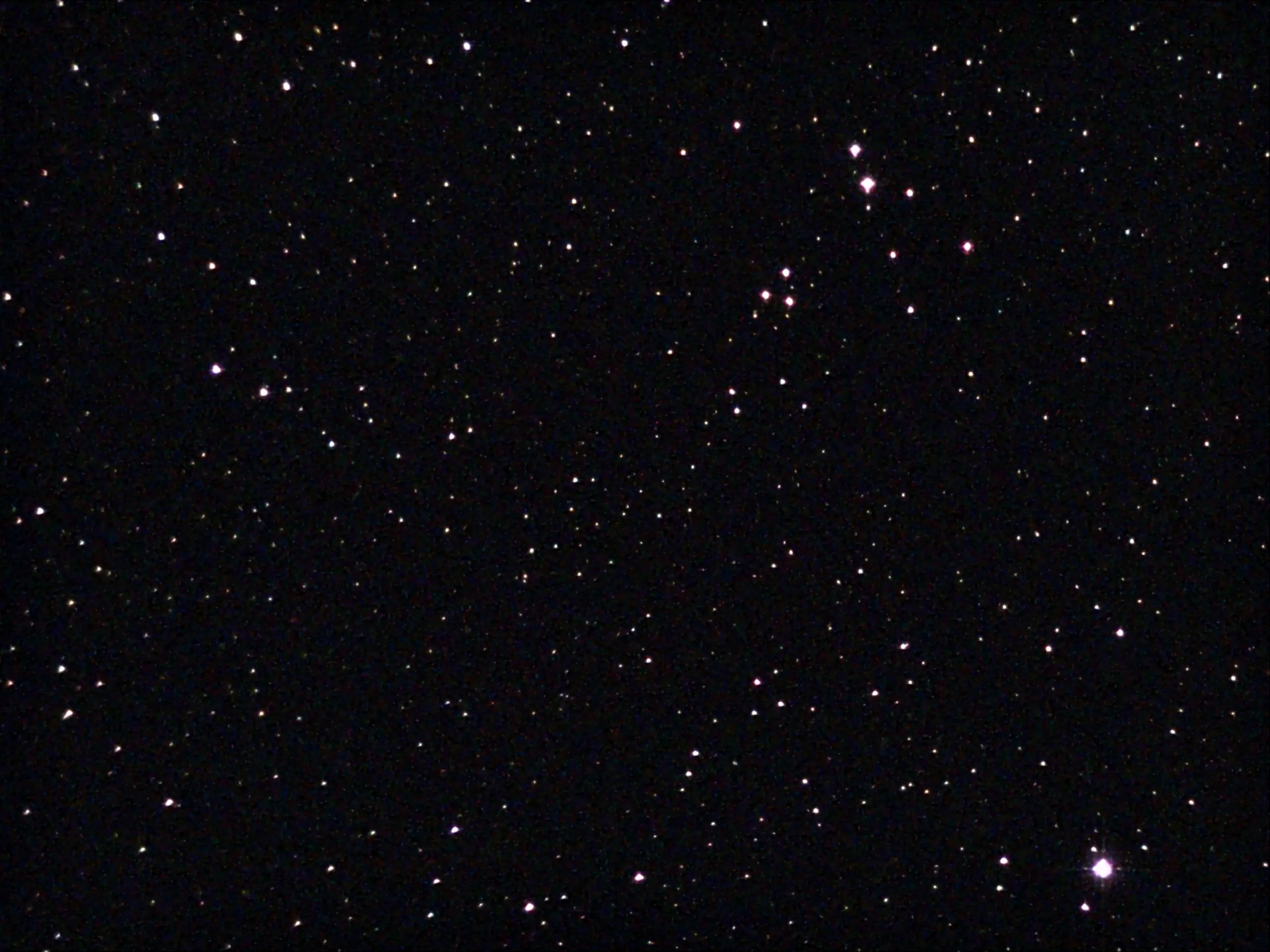 an image Owl cluster in the starry sky captured by an astrophotographer with telescope